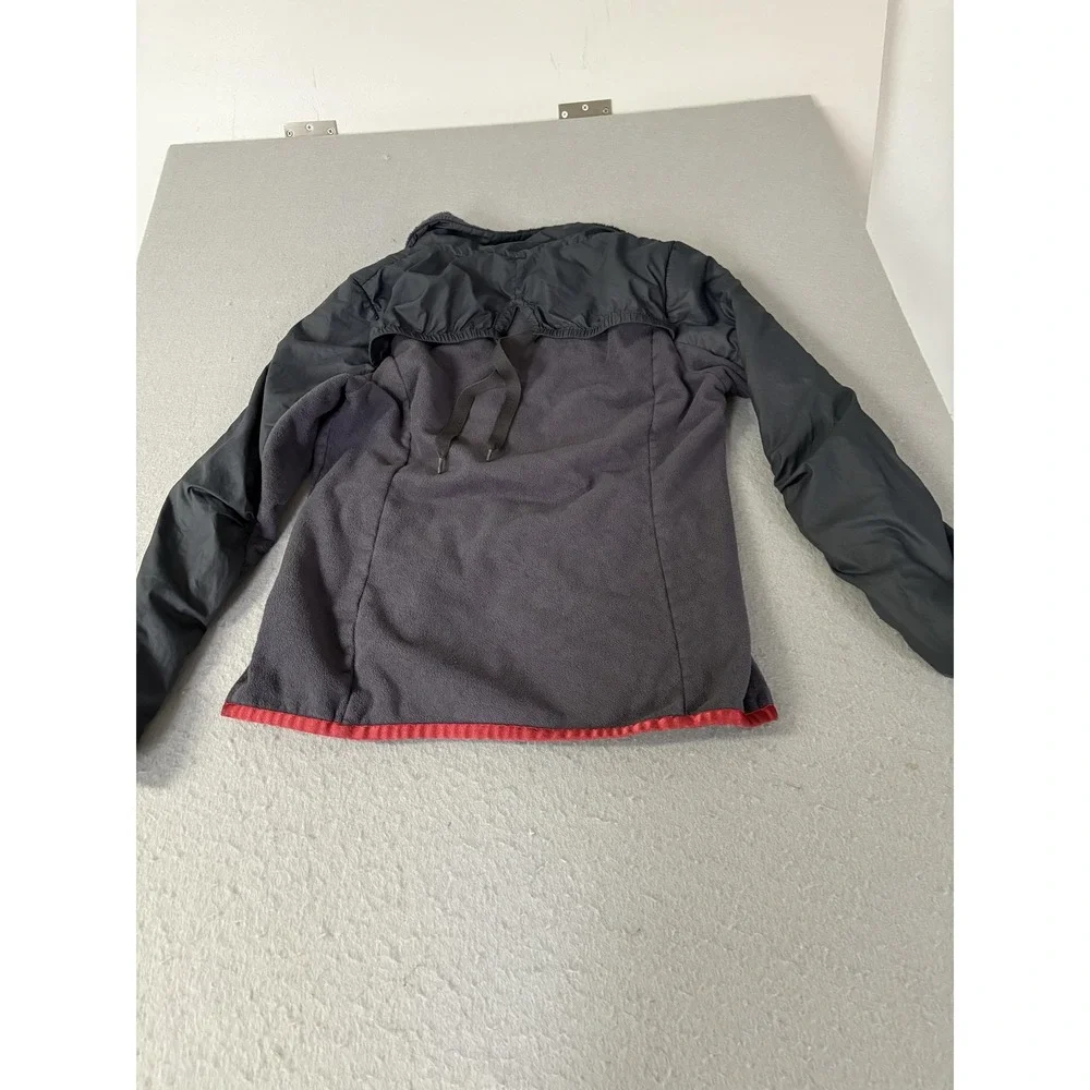 Lole Jacket Womens Medium Gray Fleece Full‎ Zip Colorblock Hiking Warm Lined